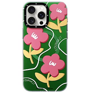 قاب Youngkit یانگ کیت Green Sunshine Flowery Smile Magsafe Series Apple iphone